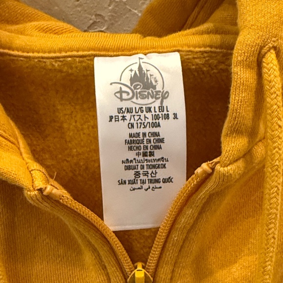 Walt Disney World Yellow Hoodie with Mickey Mouse - Picture 2 of 6